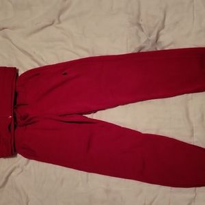 NIKE RED POLO SWEAT SUIT FULL SET